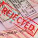 Rejected Australian visa